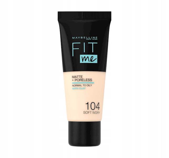 MAYBELLINE FIT ME MATTE+ PORALESS 104-SOFT IVORY