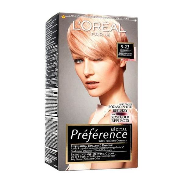 LOREAL PREFERENCE 9.23 LIGHT ROSE GOLD