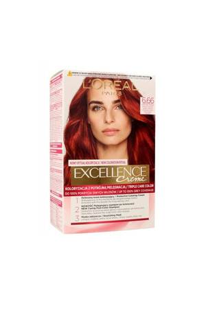 LOREAL EXCELLENCE CREME 6.66 INTENSYWNA CZERWIEŃ