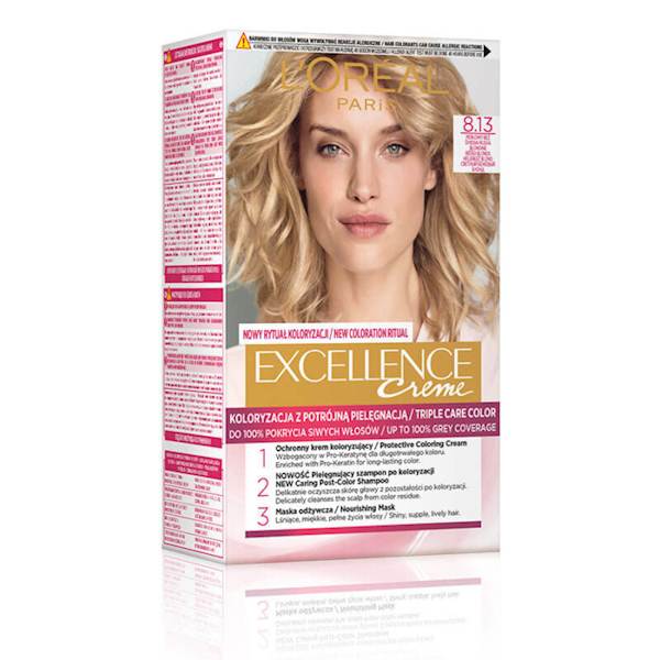 LOREAL EXCELLENCE CREME 8.13- PERŁOWY BEŻ