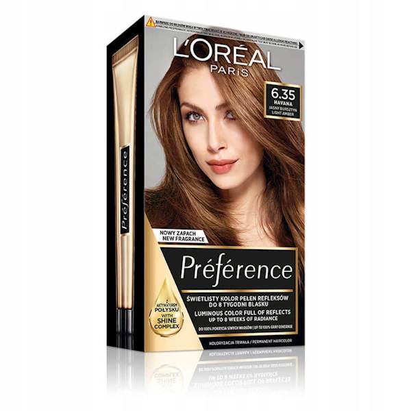 LOREAL PREFERENCE 6.35-HAVANA JASNY BURSZTYN
