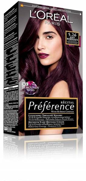 LOREAL PREFERENCE 5.26 SOFT BORDEAUX