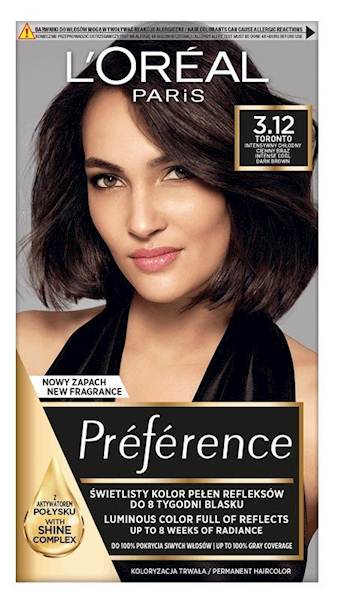 LOREAL PREFERENCE 3.12 TORONTO INT/CHŁ/CIEMNY BRĄZ