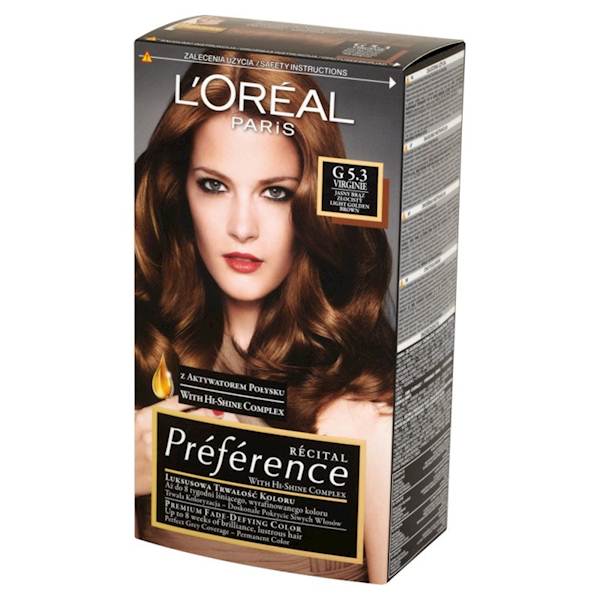 LOREAL PREFERENCE G 5.3-VIRGINIE JAS/BRĄZ ZŁOCISTY