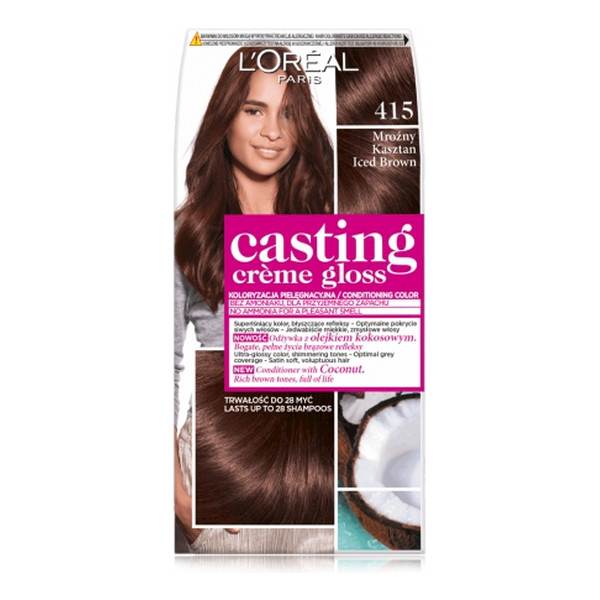 LOREAL CASTING CREME GLOSS 415 MROŻNY KASZTAN