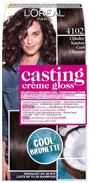 LOREAL CASTING CREME GLOSS 4102 CHŁODNY KASZTAN