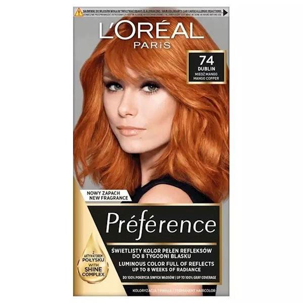 LOREAL PREFERENCE 74-DUBLIN MIEDŻ MANGO