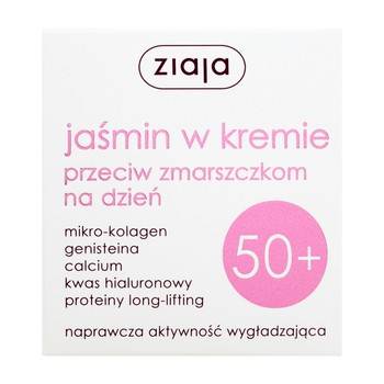 ZIAJA 50+JAŚMIN KREM PRZECIWZMARSZCZKOWY DZIEŃ 50M
