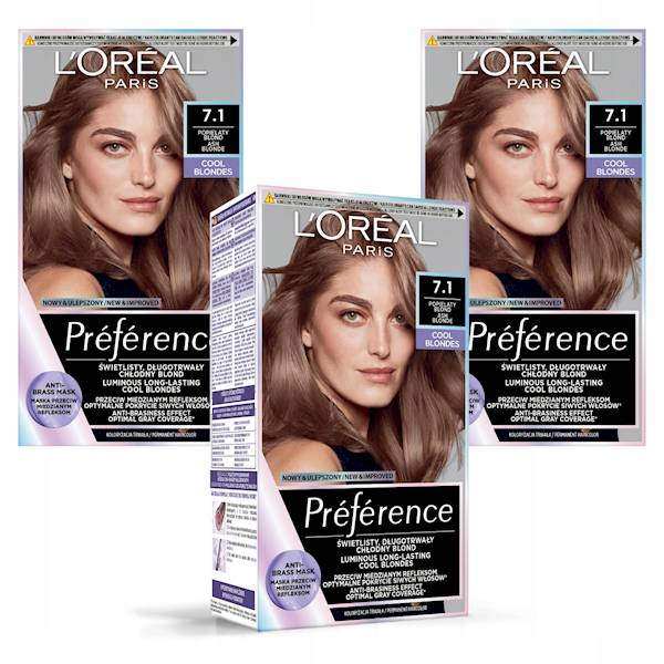 LOREAL PREFERENCE 7.1-  POPIELATY BLOND
