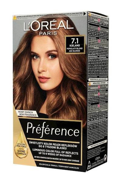 LOREAL PREFERENCE 7.1-ICELAND POPIELATY BLOND