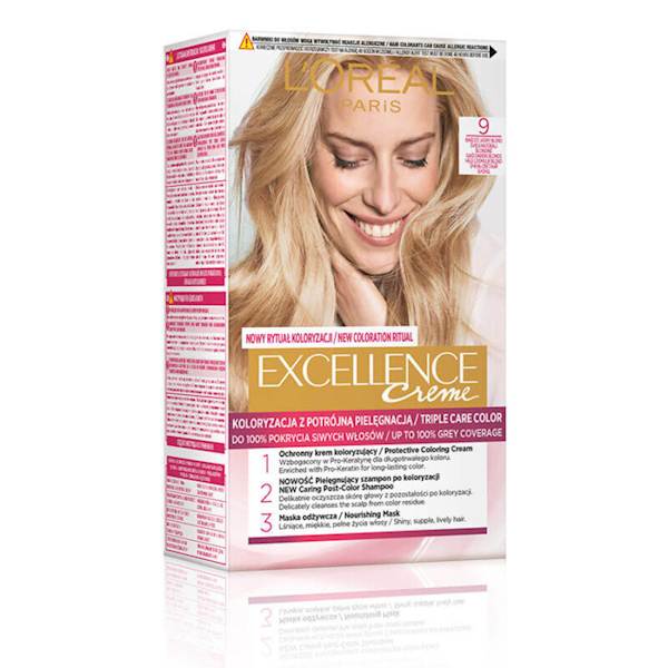 LOREAL EXELLENCE CREME 9 BARDZO JASNY BLOND