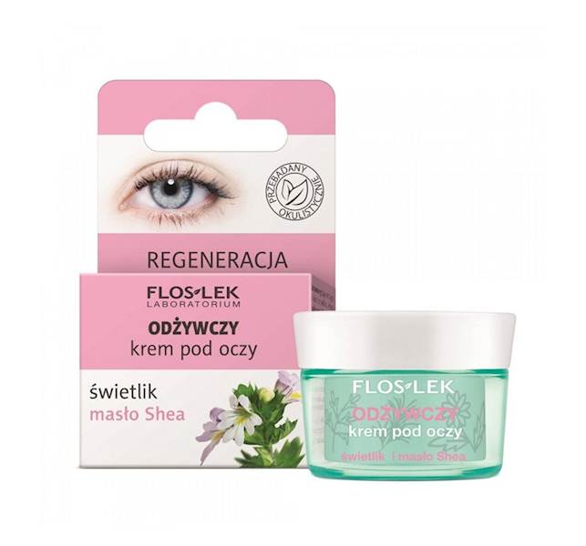 FLOS-LEK ODŻYWCZY KREM POD OCZY MASŁO SHEA 15 ML