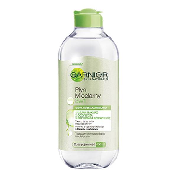GARNIER PŁYN MICELARNY 3W1 SKÓRA NORMALNA 400 ML