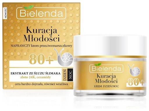 BIELENDA KURACJA MŁODOŚCI KREM NAPRAWCZY 80+ 50ML