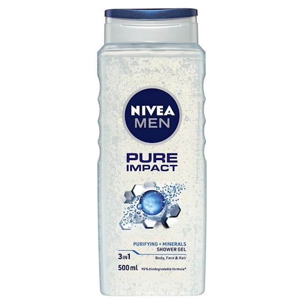 NIVEA MEN PURE IMPACT ŻEL POD PRYSZNIC 500 ML