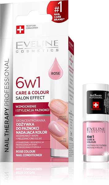 EVELINE CARE&COLOUR ODŻYWKA DO PAZNOKCI ROSE 5 ML