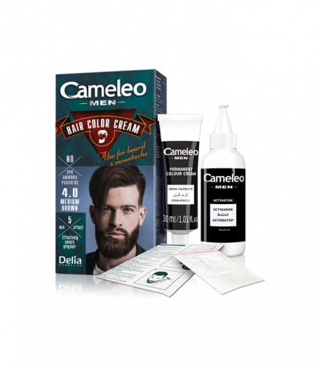CAMELEO MEN FARBA DO BRODY I WĄSÓW 4.0 MEDIUM BROW