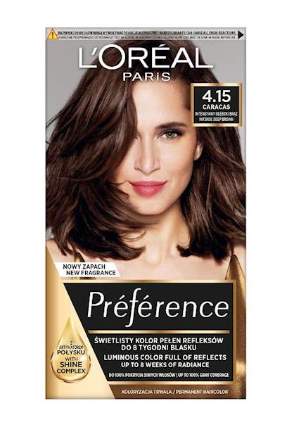 LOREAL PREFERENCE 4.15 CARACAS INT/GŁĘBOKI BRĄZ