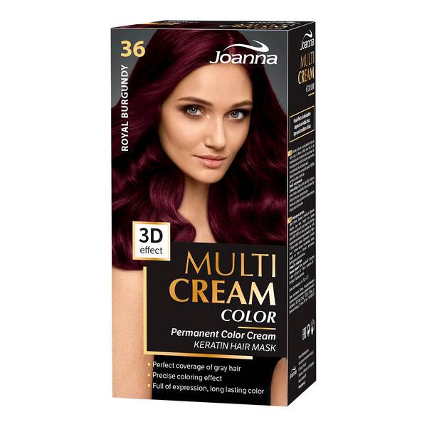 JOANNA MULTI CREAM EFEKT 3D 36 KRÓLEWSKI BURGUND