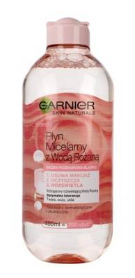 GARNIER PŁYN MICELARNY Z WODĄ RÓŻANĄ 400 ML