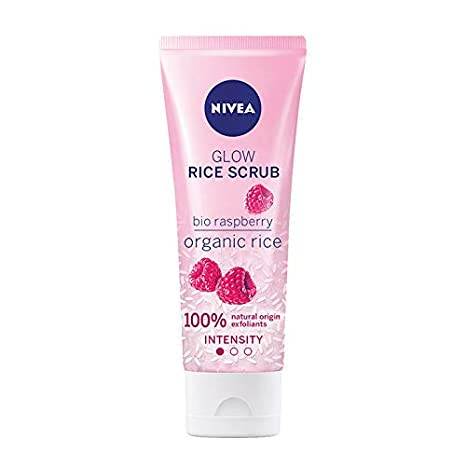 NIVEA GLOW RICE SCRUB BIO RASPBERRY 75 ML