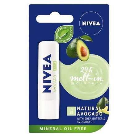 NIVEA POMADKA OCHRONNA NATURAL AVOCADO 4.8 G.