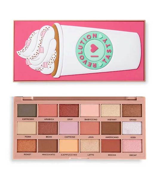REVOLUTION TASTY LATTE SHADOW PALETTE.