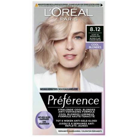 LOREAL PREFERENCE COOL BLONDES  8.12 