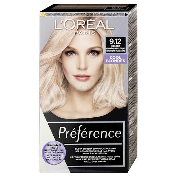 LOREAL PREFERENCE COOL BLONDES 9.12 SIBERIA