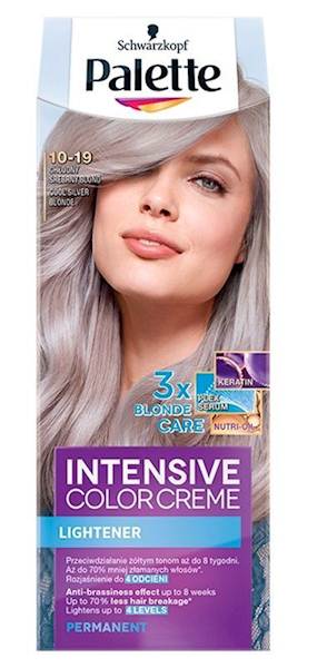PALETTE FARBA 10-19-CHŁODNY SREBRNY BLOND.
