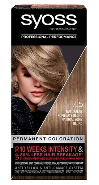 SYOSS 7-5 NATURALNY POPIELATY BLOND