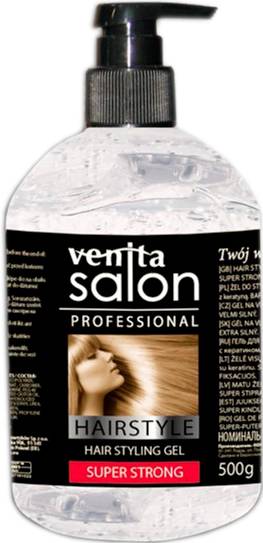 VENITA SALON ŻEL DO WŁOSÓW SUPER STRONG 500 G