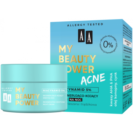 AA MY BEAYTY POWER ACNE KREM NA NOC.50 ML.