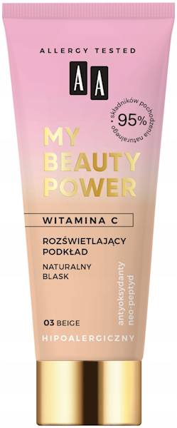AA MY BEAUTY POWER PODKŁAD WIT C.03-BEIGE.30 ML.