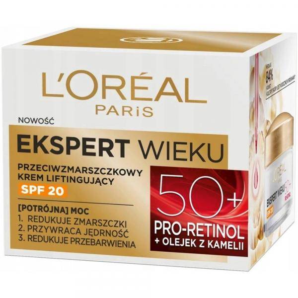 LOREAL EKSPERT WIEKU KREM 50+ NA DZIEŃ SPF 20.50 M