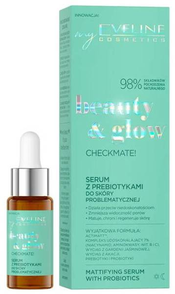 EVELINE BEAUTY & GLOW  SERUM Z PREBIOTYKAMI 18 ML.