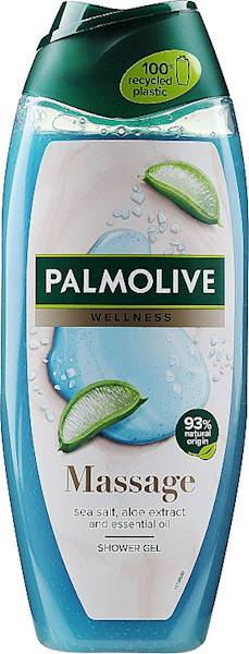 PALMOLIVE MASSAGE SAEA SALT,ALOE SHOWER GEL 500 ML