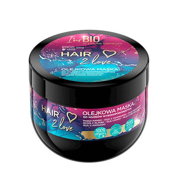 EVELINE I'M BIO OLEJKOWA MASKA DO WŁOSÓW 300 ML