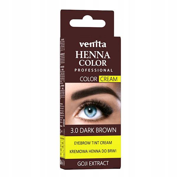 VENITA HENNA DO BRWI KREMOWA DARK BROWN
