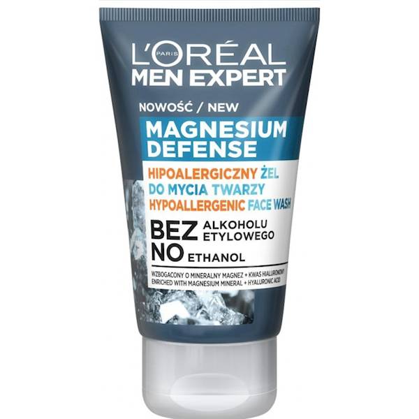 LOREAL MAGNESIUM DEFENSE ŻEL DO MYCIA TWARZY 100 M