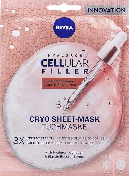 NIVEA HYALURON CELLULAR FILLER MASKA W PŁACHCIE .