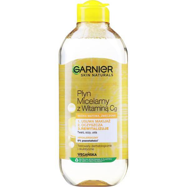 GARNIER PŁYN MICELARNY Z WITAMINĄ Cg 400 ml