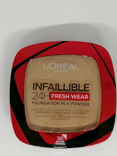 LOREAL INFAILLIBLE 24HFRESH WEAR PUDER 140-GOL.BEI