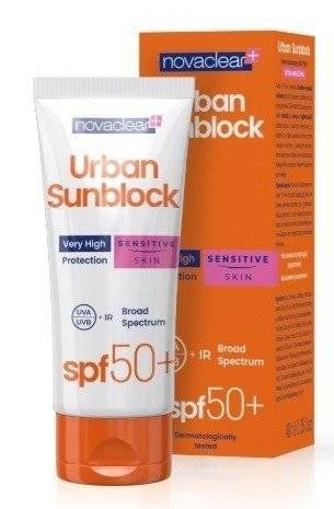 NOVACLEAR URBAN SUNBLOCK 50 SPF KREM SKÓRA WRAŻLIW