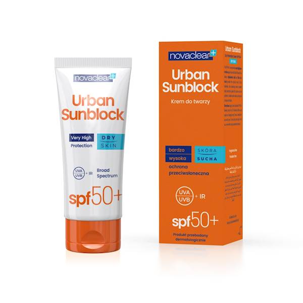 NOVACLEAR URBAN SUNBLOCK 50 SPF KREM SKÓRA SUCHA.