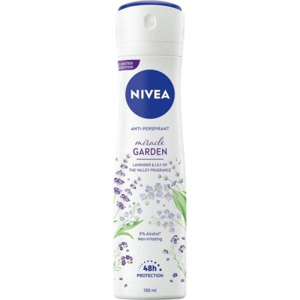 NIVEA MIRACLE GARDEN DEO LAVENDER&LILY.150 ML.
