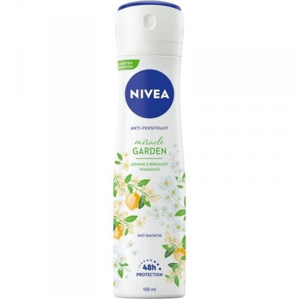 NIVEA MIRACLE GARDEN DEO JASMINE&BERGAMOT.150 ML.