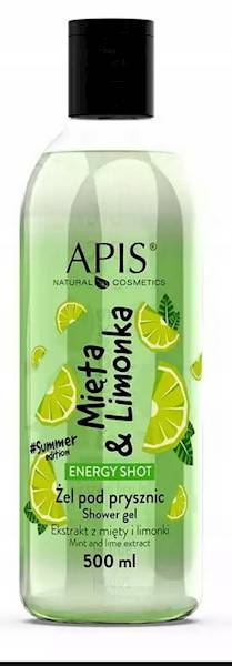 APIS ENERGY SHOT MIĘTA/LIMONKA ŻEL POD PRY.500 ML.