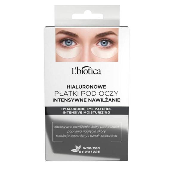 L'BIOTICA PŁATKI POD OCZY HIALURONOWE 3X2 SZT