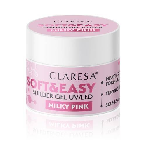 CLARESA SOFT&EASY BUILDER GEL MILKY PINK 45 G